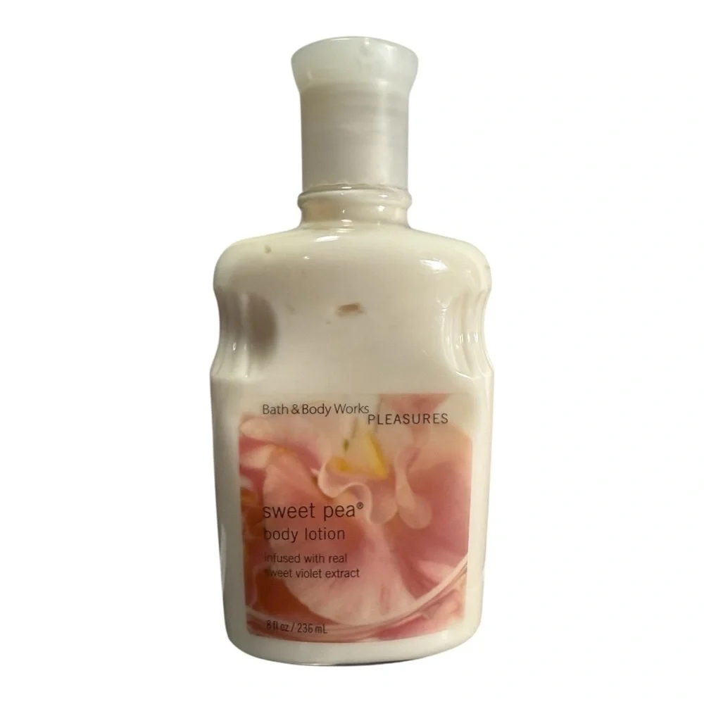 VTG NOS Bath & Body Works Sweet Pea‎ Body Lotion - Cream and Pink